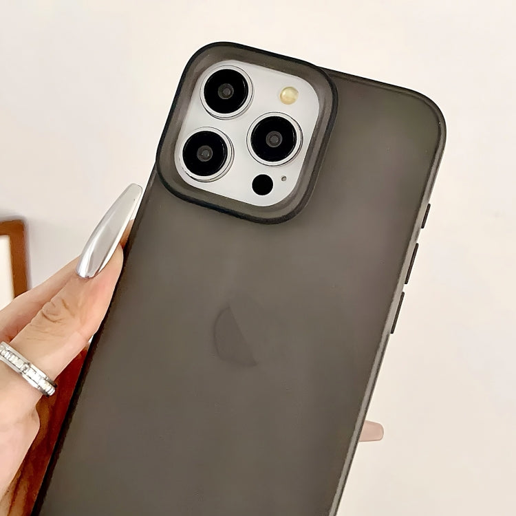 For iPhone 16 Pro Max Frosted Translucent TPU Full Coverage Phone Case
