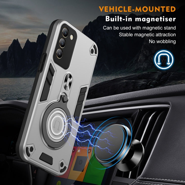 For vivo Y100 IDN Metal Ring 360 Degree Rotating Holder PC Hybrid TPU Phone Case