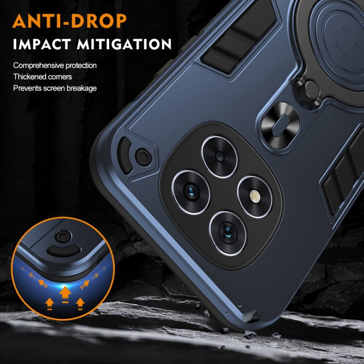 For Redmi Note 14 Pro 5G Metal Ring 360 Degree Rotating Holder PC Hybrid TPU Phone Case