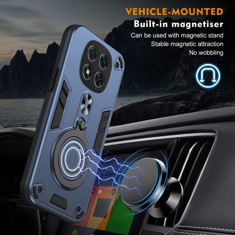 For Redmi Note 14 Pro 5G Metal Ring 360 Degree Rotating Holder PC Hybrid TPU Phone Case