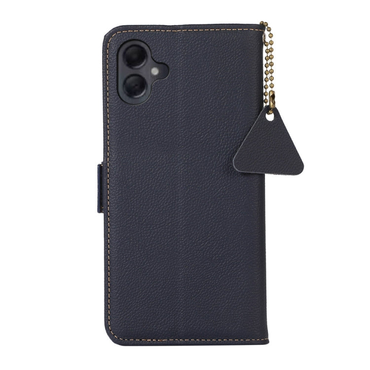 For Samsung Galaxy A06 4G Side-Magnetic TJ Genuine Leather RFID Phone Case