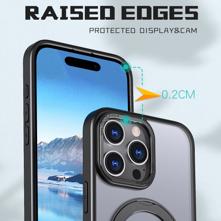 For iPhone 16 Pro Max Wing Series MagSafe Magnetic Ring Holder Phone Case
