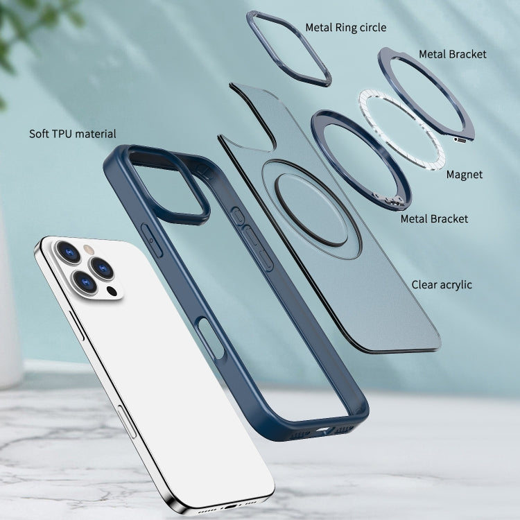 For iPhone 16 Pro Max Wing Series MagSafe Magnetic Ring Holder Phone Case