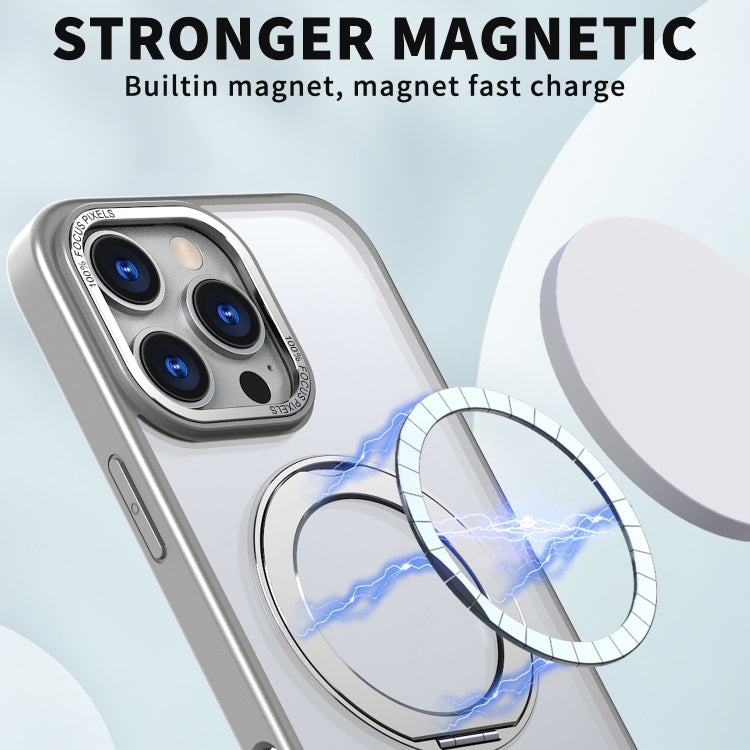 For iPhone 16 Pro Max Wing Series MagSafe Magnetic Ring Holder Phone Case