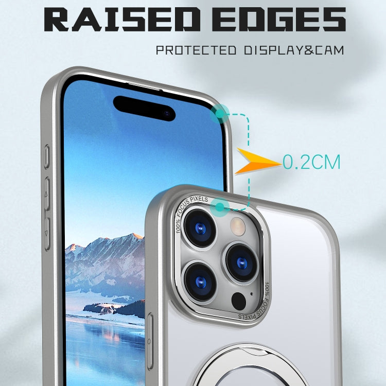 For iPhone 16 Pro Max Wing Series MagSafe Magnetic Ring Holder Phone Case