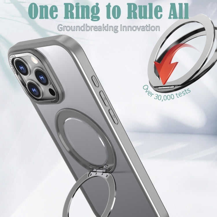 For iPhone 16 Pro Max Wing Series MagSafe Magnetic Ring Holder Phone Case