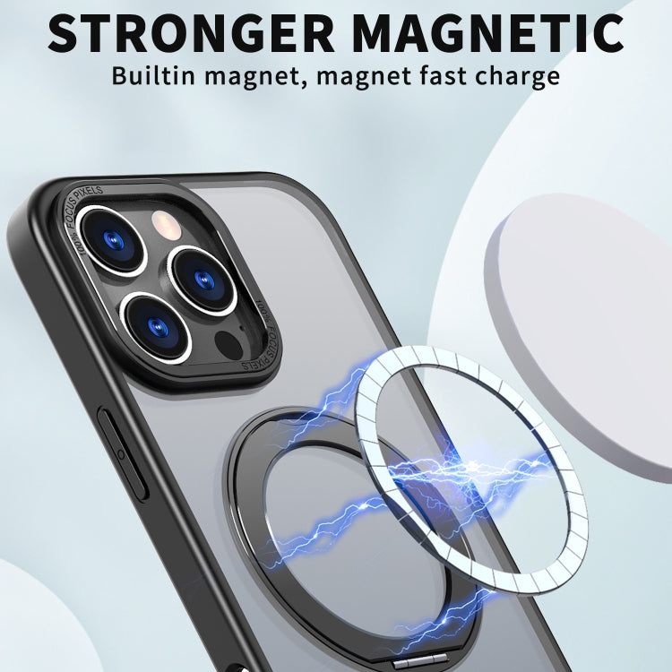 For iPhone 16 Pro Wing Series MagSafe Magnetic Ring Holder Phone Case