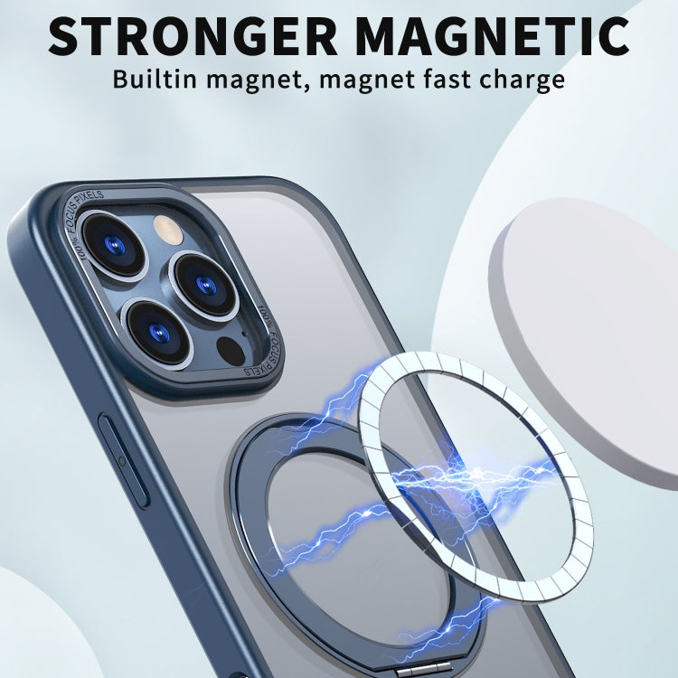 For iPhone 16 Pro Wing Series MagSafe Magnetic Ring Holder Phone Case