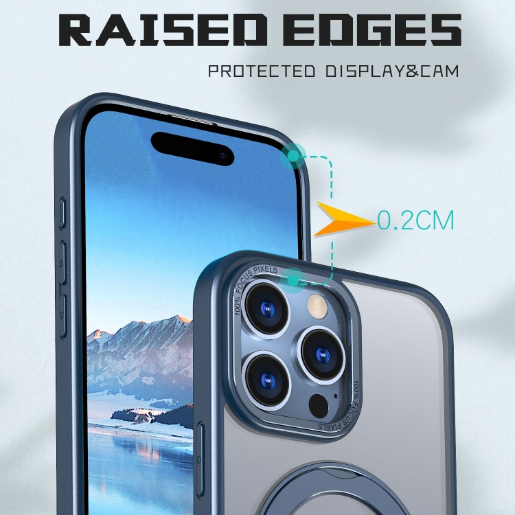 For iPhone 16 Pro Wing Series MagSafe Magnetic Ring Holder Phone Case