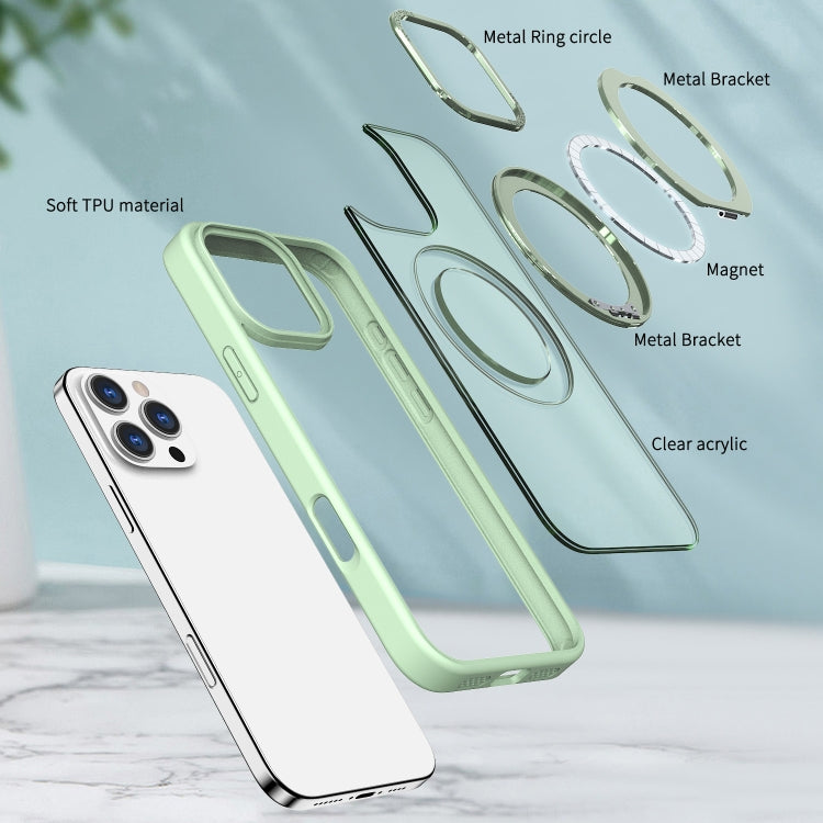 For iPhone 16 Pro Wing Series MagSafe Magnetic Ring Holder Phone Case