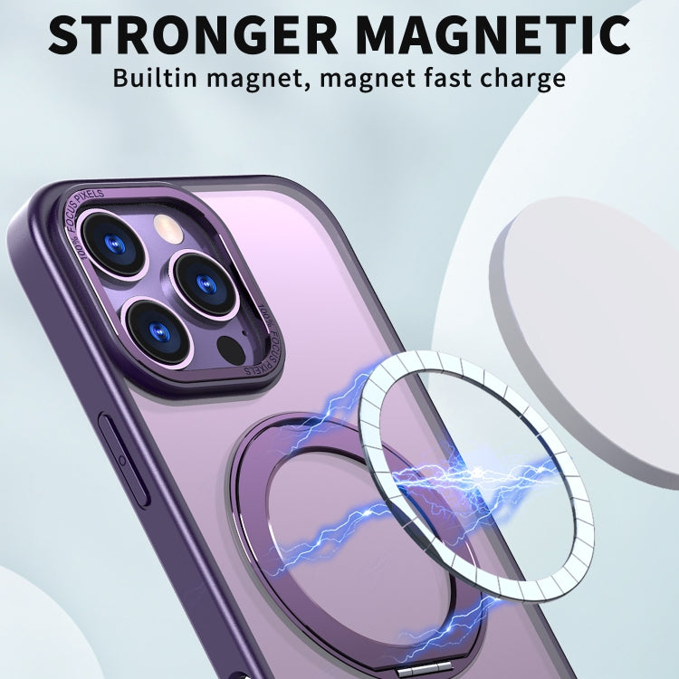 For iPhone 16 Pro Wing Series MagSafe Magnetic Ring Holder Phone Case
