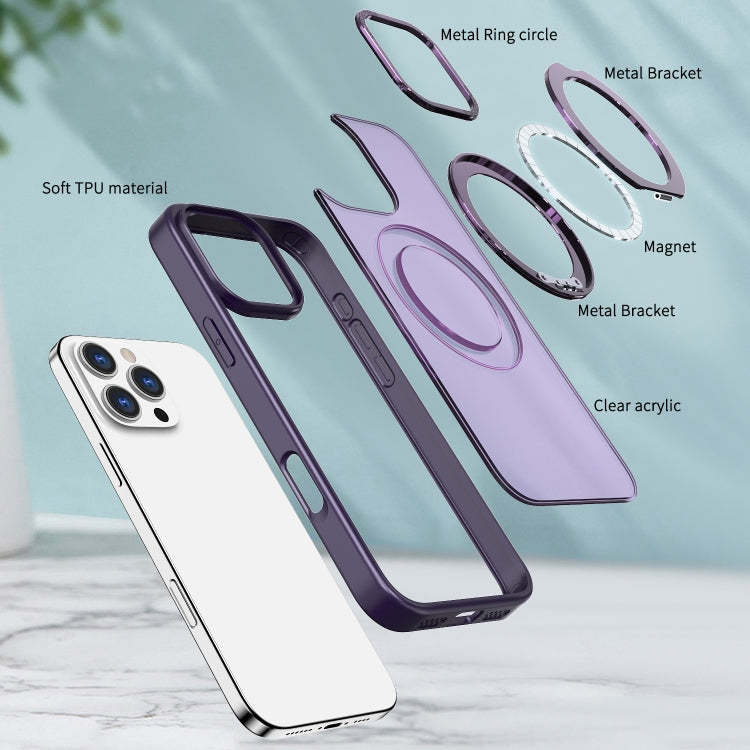 For iPhone 16 Pro Wing Series MagSafe Magnetic Ring Holder Phone Case