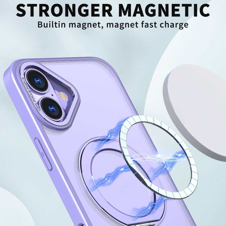 For iPhone 16 Plus Wing Series MagSafe Magnetic Ring Holder Phone Case