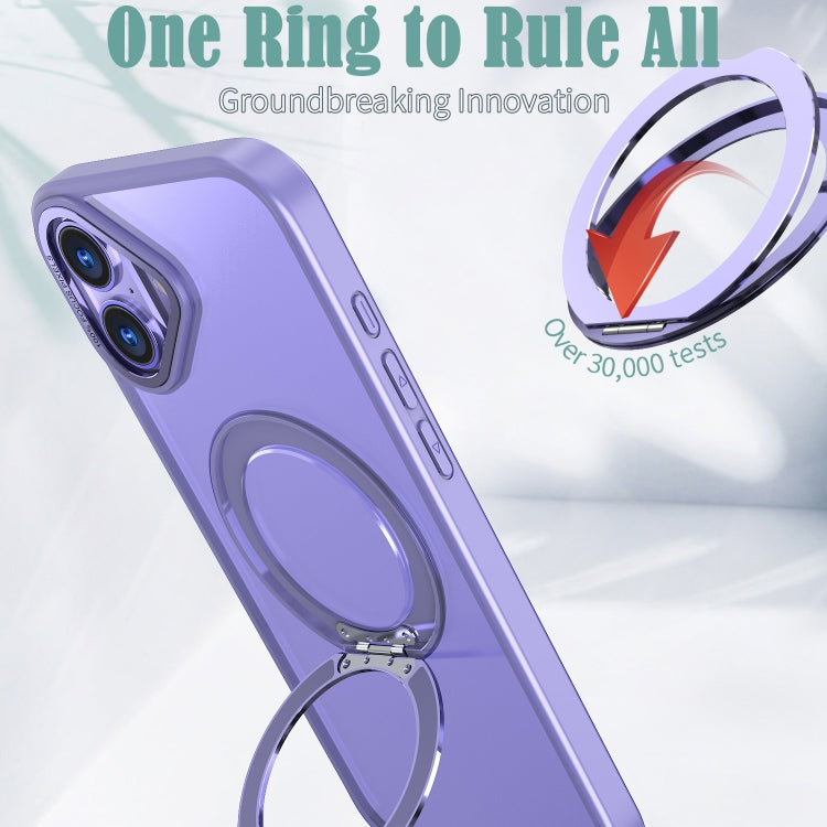 For iPhone 16 Plus Wing Series MagSafe Magnetic Ring Holder Phone Case