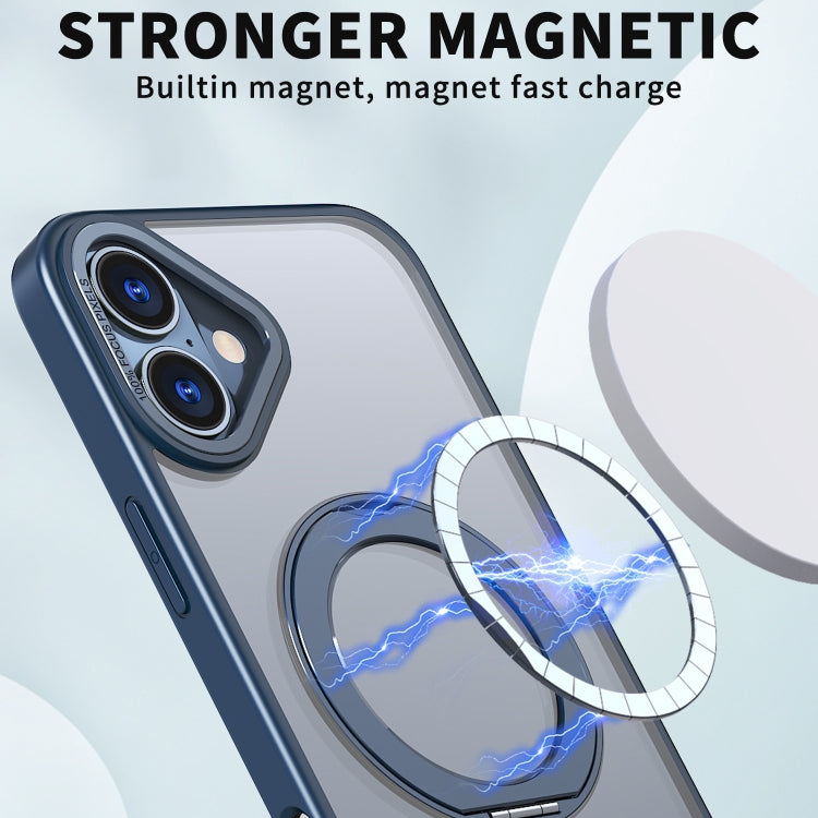 For iPhone 16 Plus Wing Series MagSafe Magnetic Ring Holder Phone Case