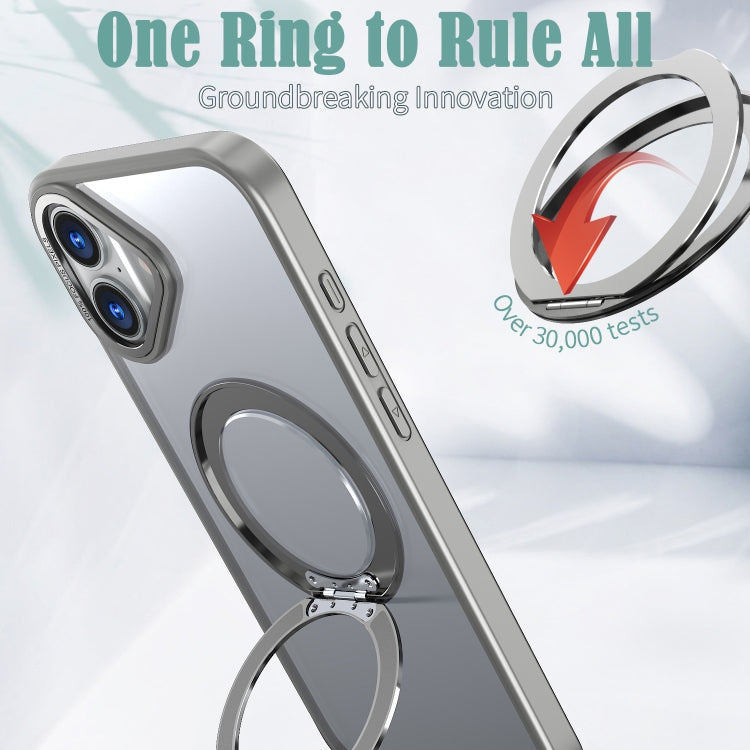 For iPhone 16 Plus Wing Series MagSafe Magnetic Ring Holder Phone Case