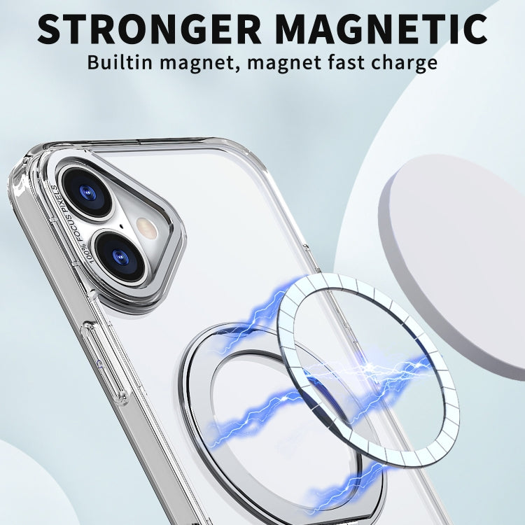 For iPhone 16 Plus Wing Series MagSafe Magnetic Ring Holder Phone Case