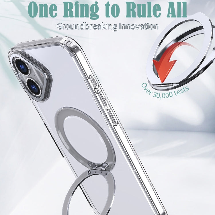 For iPhone 16 Plus Wing Series MagSafe Magnetic Ring Holder Phone Case
