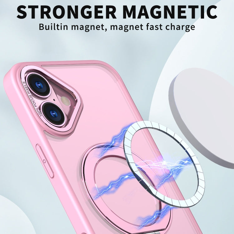For iPhone 16 Plus Wing Series MagSafe Magnetic Ring Holder Phone Case