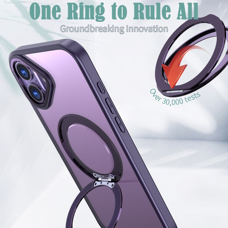For iPhone 16 Plus Wing Series MagSafe Magnetic Ring Holder Phone Case