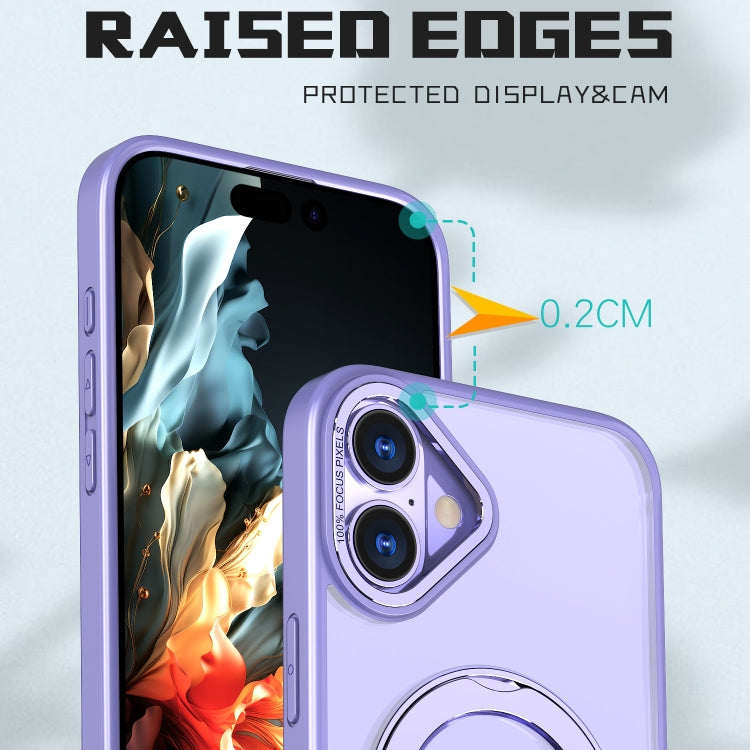 For iPhone 16 Wing Series MagSafe Magnetic Ring Holder Phone Case