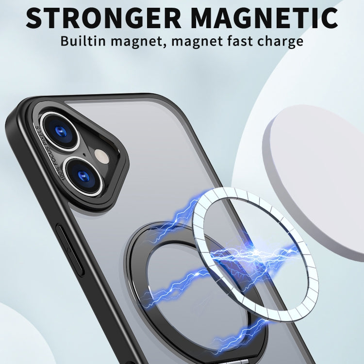 For iPhone 16 Wing Series MagSafe Magnetic Ring Holder Phone Case