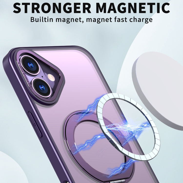 For iPhone 16 Wing Series MagSafe Magnetic Ring Holder Phone Case
