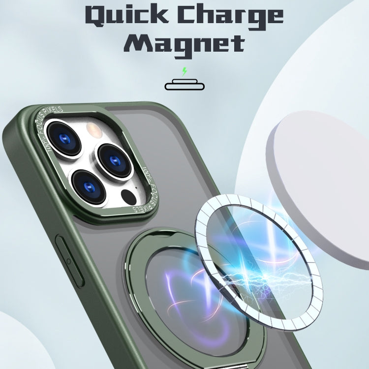 For iPhone 15 Pro Max Wing Series MagSafe Magnetic Ring Holder Phone Case