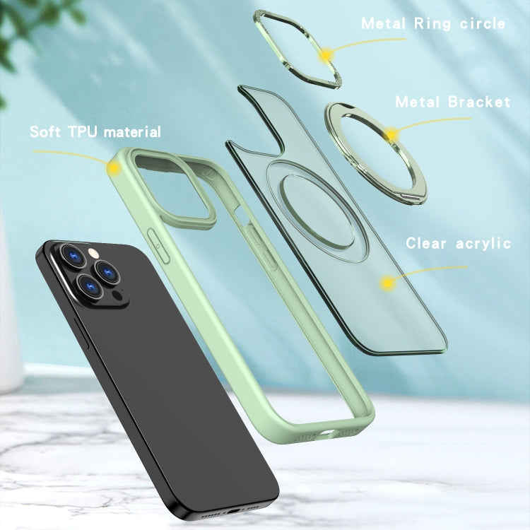 For iPhone 15 Pro Max Wing Series MagSafe Magnetic Ring Holder Phone Case