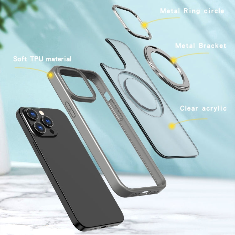 For iPhone 15 Pro Max Wing Series MagSafe Magnetic Ring Holder Phone Case