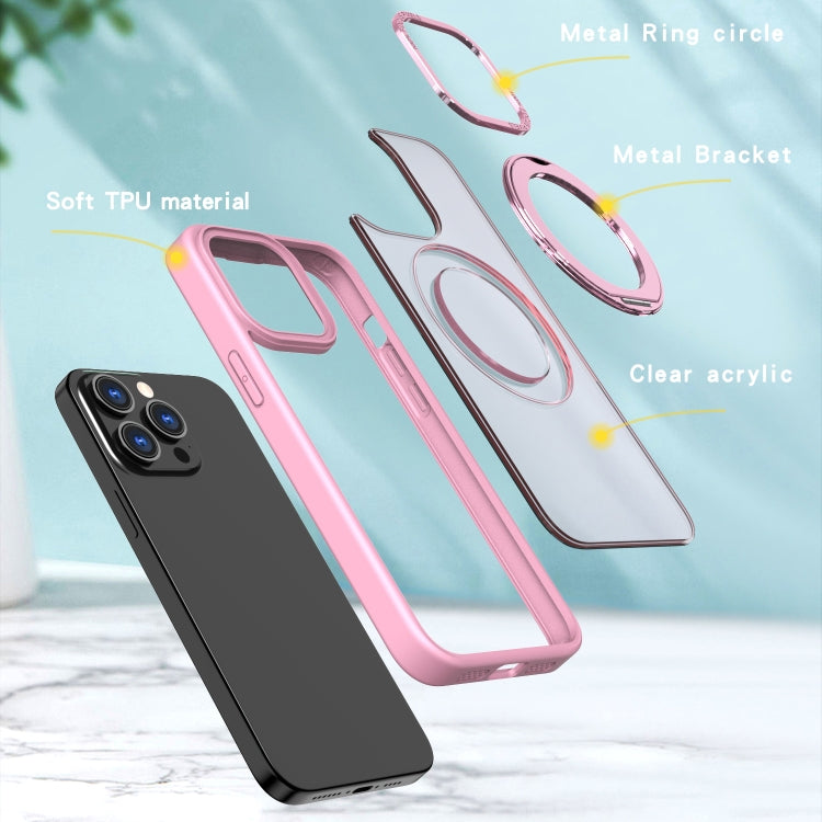 For iPhone 15 Pro Max Wing Series MagSafe Magnetic Ring Holder Phone Case