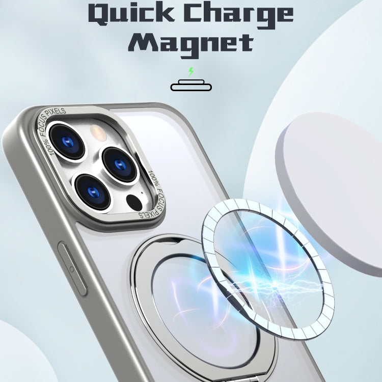 For iPhone 15 Pro Wing Series MagSafe Magnetic Ring Holder Phone Case