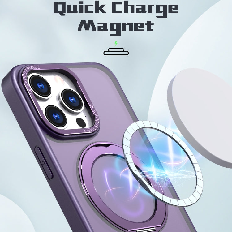 For iPhone 15 Pro Wing Series MagSafe Magnetic Ring Holder Phone Case