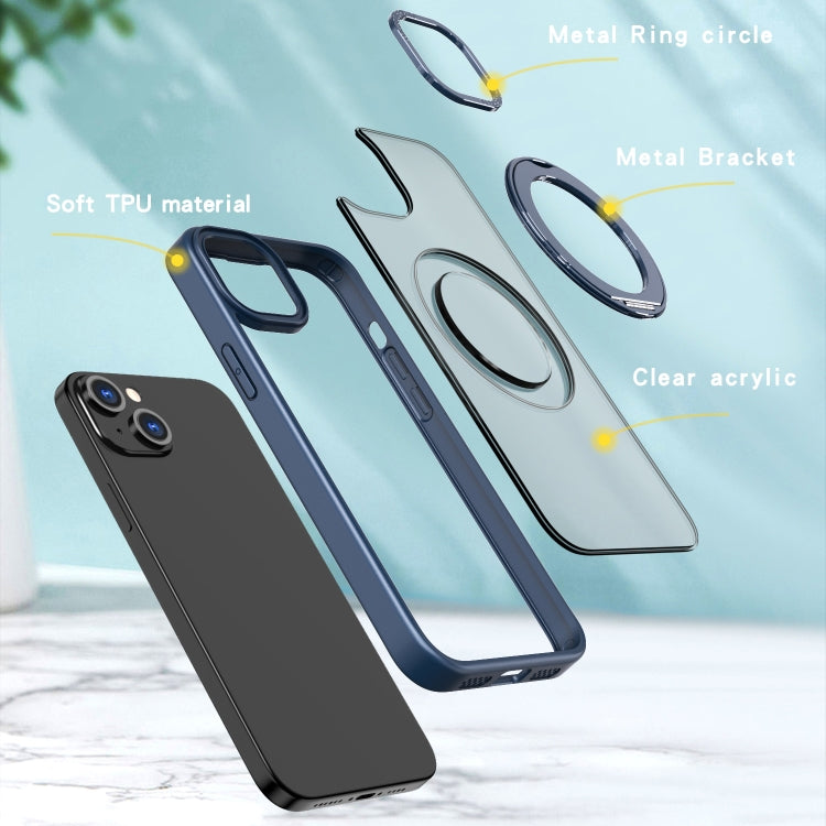 For iPhone 15 Plus Wing Series MagSafe Magnetic Ring Holder Phone Case