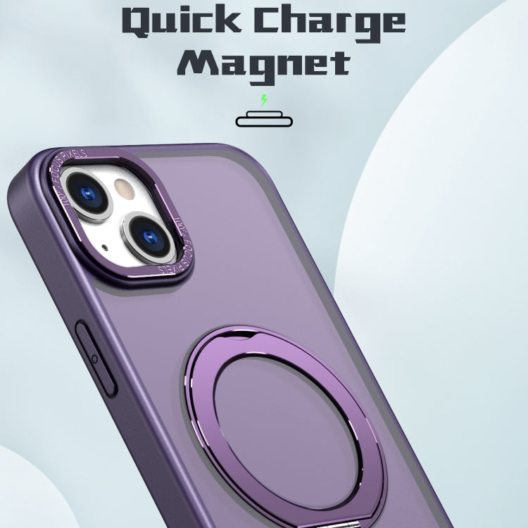 For iPhone 15 Plus Wing Series MagSafe Magnetic Ring Holder Phone Case