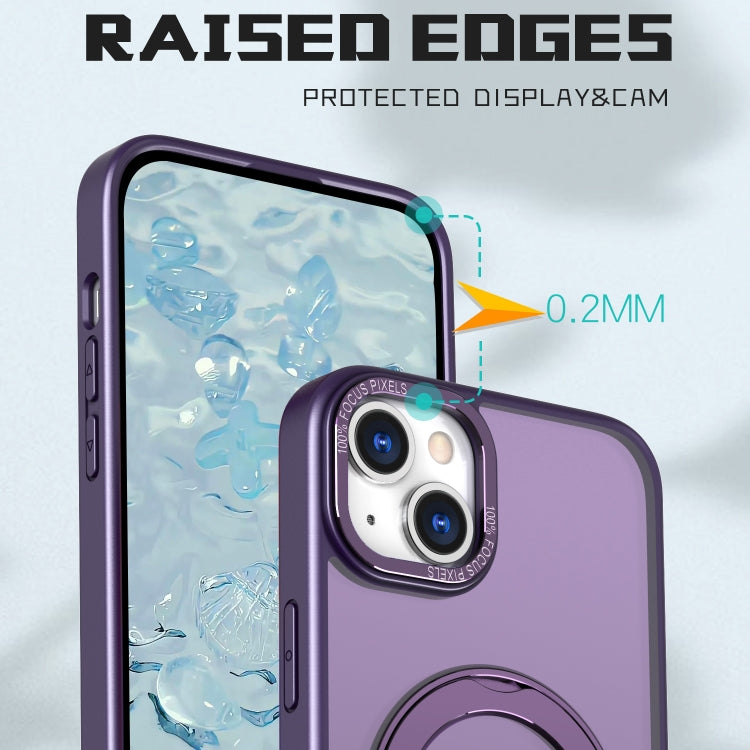 For iPhone 15 Plus Wing Series MagSafe Magnetic Ring Holder Phone Case