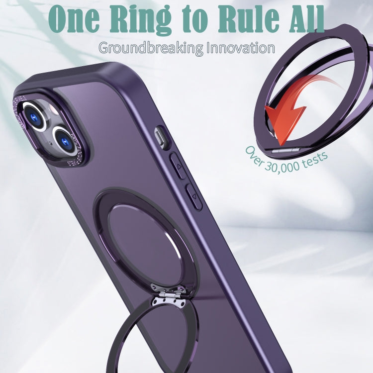For iPhone 15 Plus Wing Series MagSafe Magnetic Ring Holder Phone Case