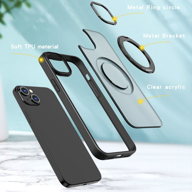For iPhone 15 Wing Series MagSafe Magnetic Ring Holder Phone Case