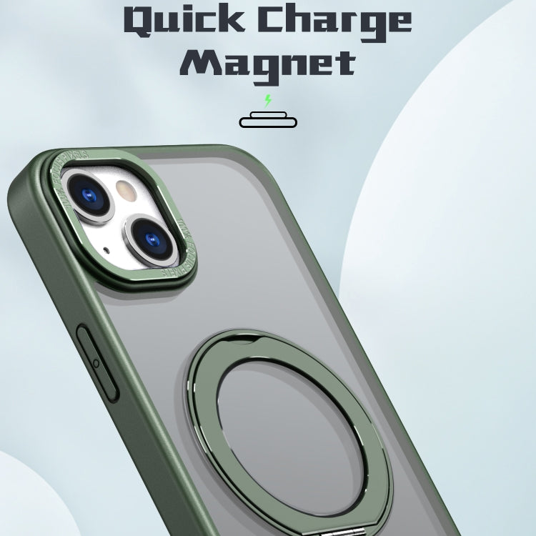 For iPhone 15 Wing Series MagSafe Magnetic Ring Holder Phone Case
