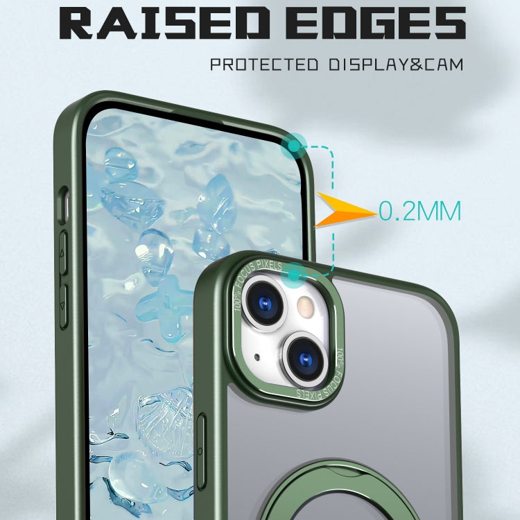 For iPhone 15 Wing Series MagSafe Magnetic Ring Holder Phone Case