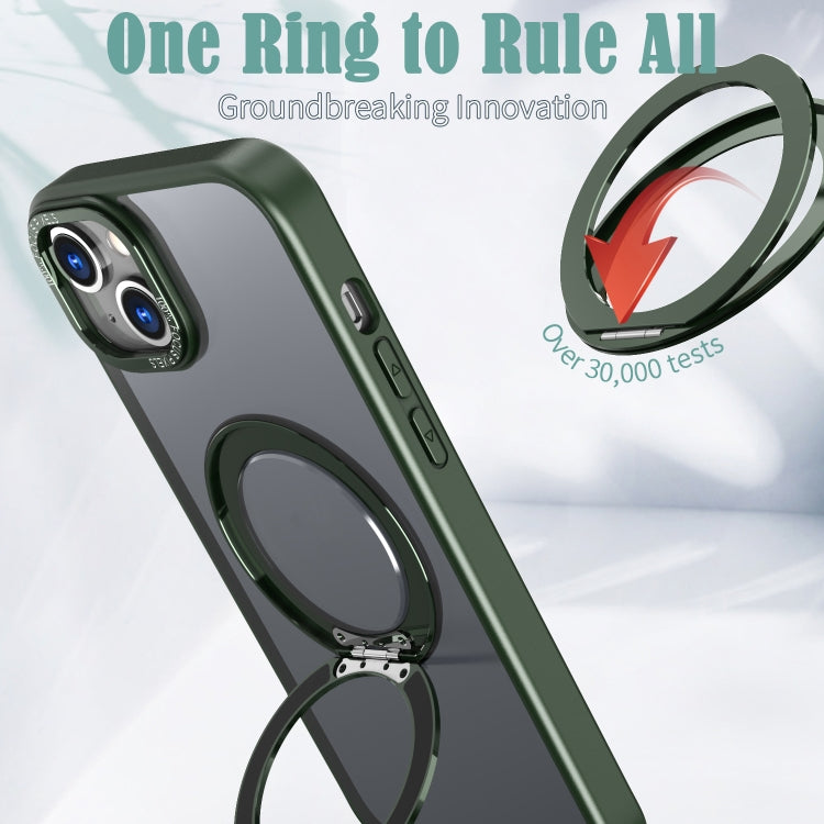 For iPhone 15 Wing Series MagSafe Magnetic Ring Holder Phone Case