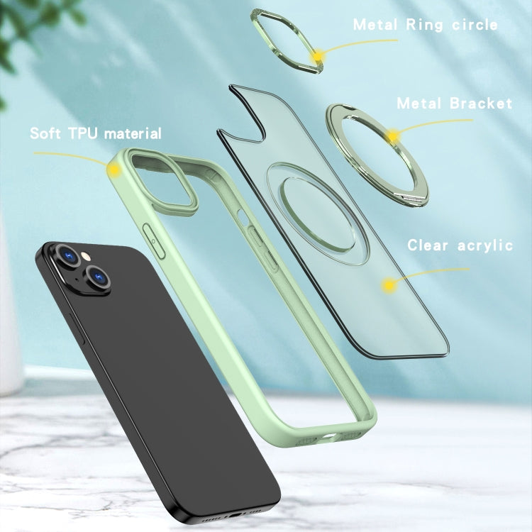 For iPhone 15 Wing Series MagSafe Magnetic Ring Holder Phone Case