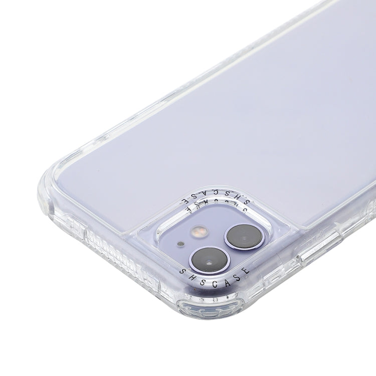 For iPhone 12 / 12 Pro 3 In 1 Dreamland PC + TPU Solid Color Transparent Border Protective Case