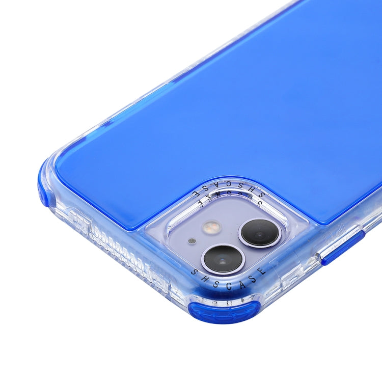 For iPhone 12 / 12 Pro 3 In 1 Dreamland PC + TPU Solid Color Transparent Border Protective Case