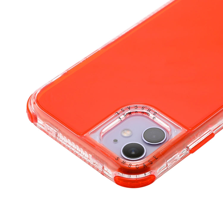 For iPhone 12 / 12 Pro 3 In 1 Dreamland PC + TPU Solid Color Transparent Border Protective Case