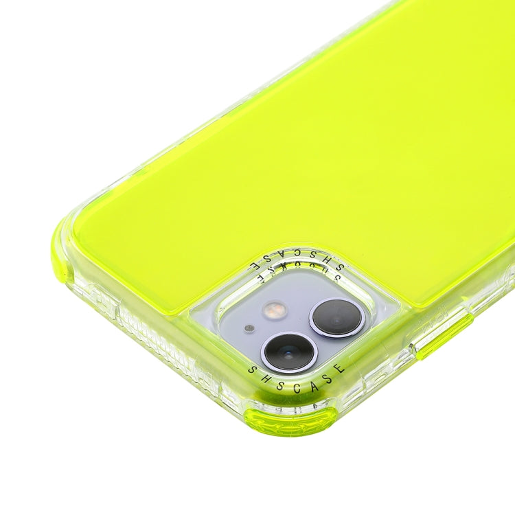 For iPhone 12 / 12 Pro 3 In 1 Dreamland PC + TPU Solid Color Transparent Border Protective Case
