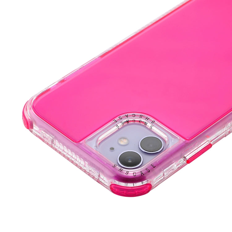 For iPhone 12 / 12 Pro 3 In 1 Dreamland PC + TPU Solid Color Transparent Border Protective Case