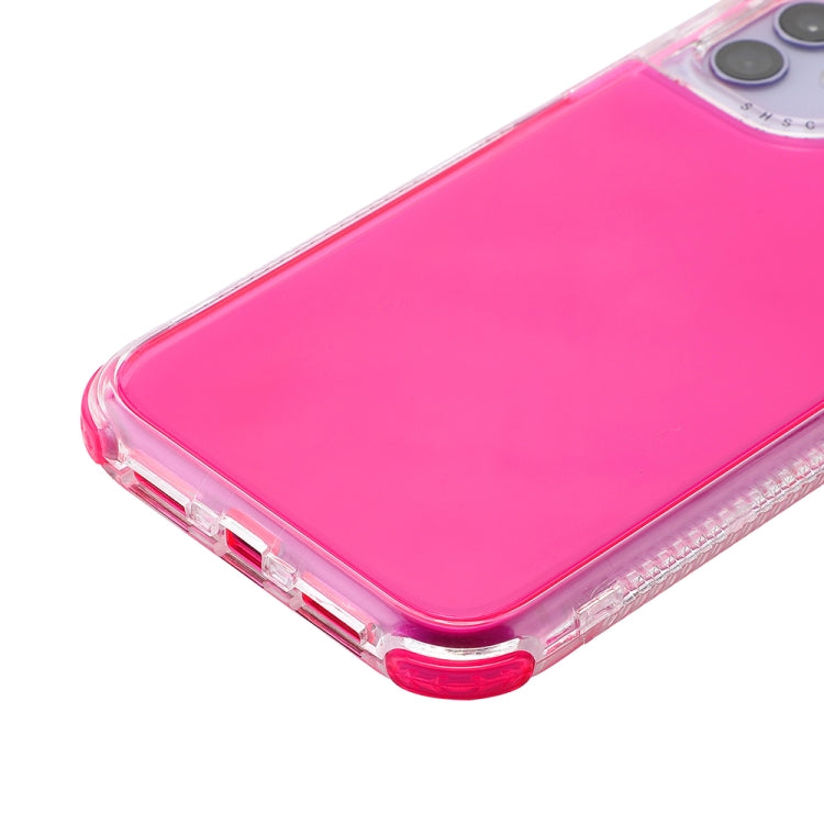 For iPhone 12 / 12 Pro 3 In 1 Dreamland PC + TPU Solid Color Transparent Border Protective Case