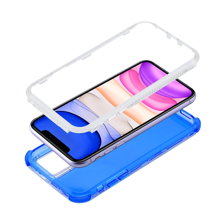 For iPhone 12 Pro Max 3 In 1 Dreamland PC + TPU Solid Color Transparent Border Protective Case