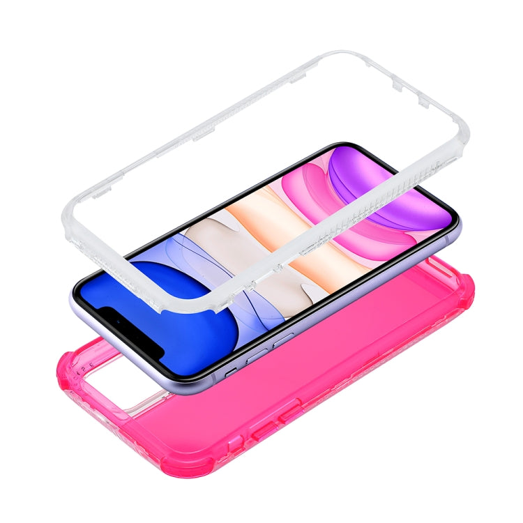 For iPhone 12 Pro Max 3 In 1 Dreamland PC + TPU Solid Color Transparent Border Protective Case